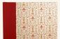 Preview: Elegantes Fotoalbum rot  gold mit italienischer Lilie